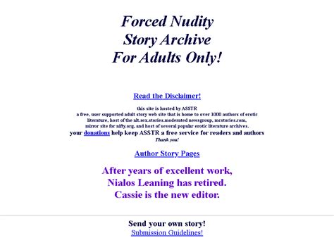 Forced Nudity Story Archive: main page